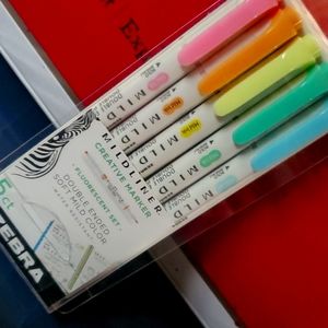 Zebra Pen Mildliner Double Ended Highlighter, Broad and Fine Tips NEW